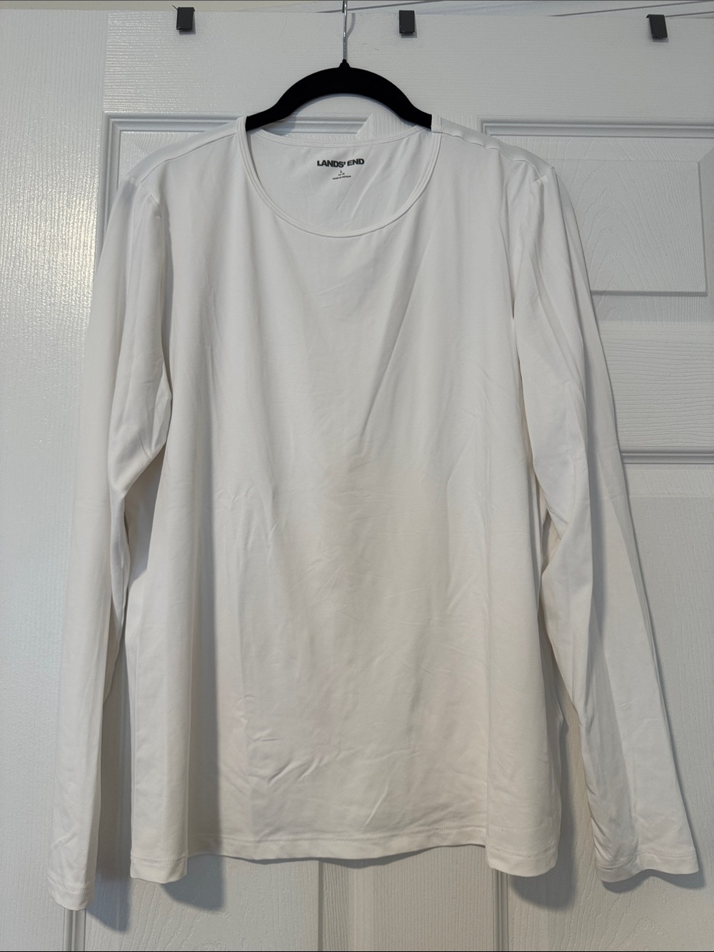 Land’s End Women's SunShade UPF 50 Long Sleeve Rash Guard Swim Tee Size L